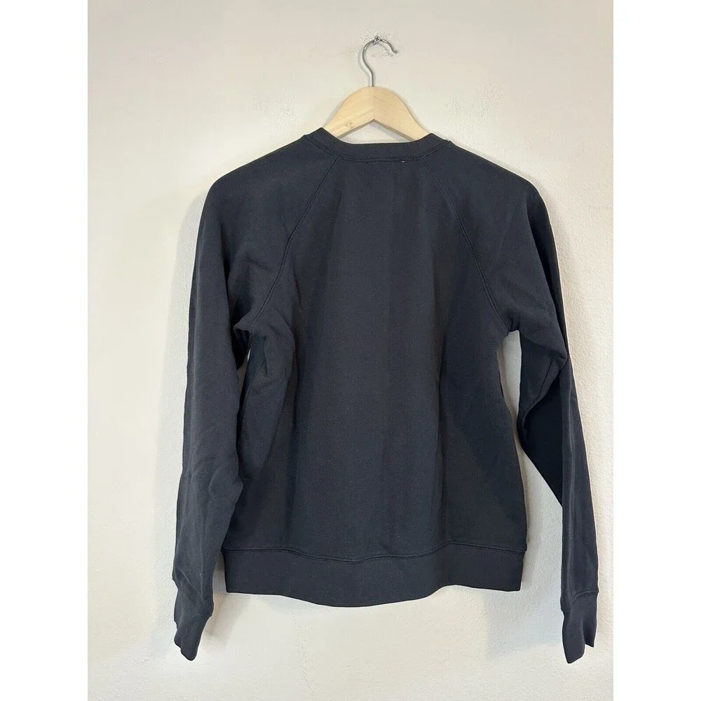 Everlane The 100% Human Typography Sweatshirt in Black Size Medium NWOT - Picture 3 of 7